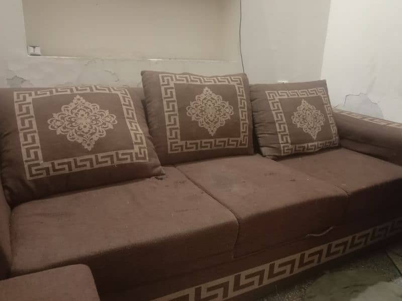 sofa set L shaped is for sale, just like new in condition. 0