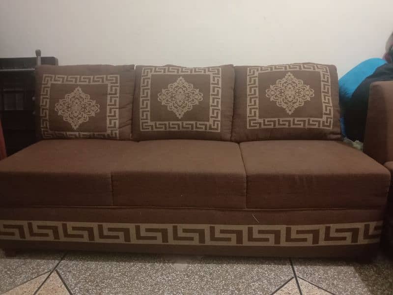 sofa set L shaped is for sale, just like new in condition. 2