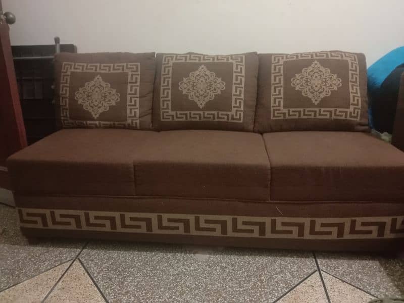 sofa set L shaped is for sale, just like new in condition. 3