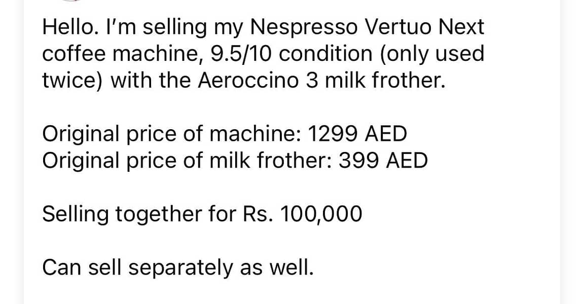 Nespresso Coffee Machine 2