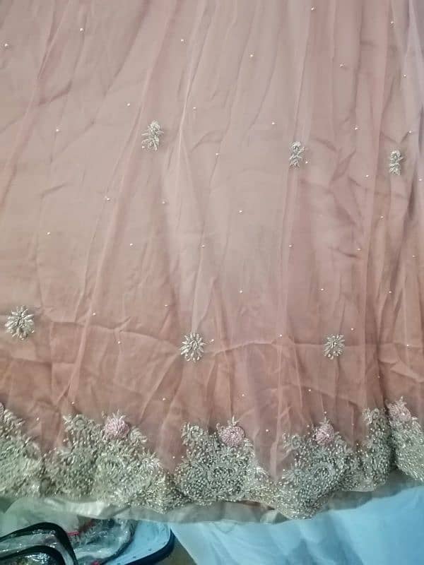 Walima maxi/ Maxi/ Peach Walima maxi For bridal/ Bridal maxi 4