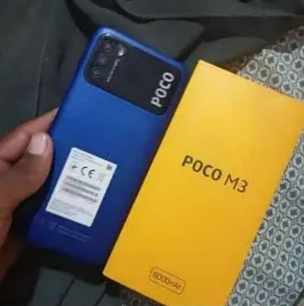 POCO M3  4+1/64 gb with box gaming phone 03178236798 2