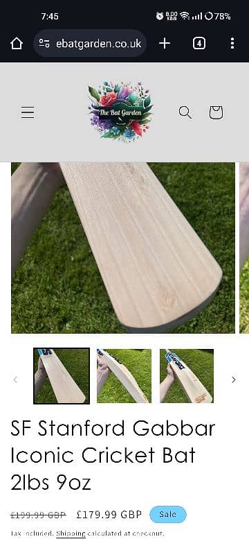 Stanford English willow bat for sale uk import 5