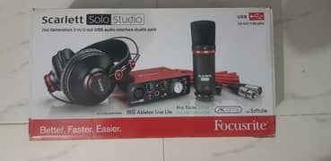 Scarlett Focusrite Solo Studio Bundle 2nd Gen