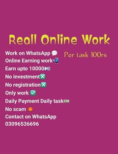 Online task on what's app