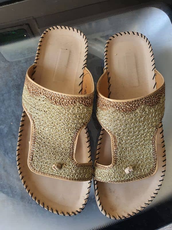 Wedding Chappals 2 Pairs Size 7 in good condition 5