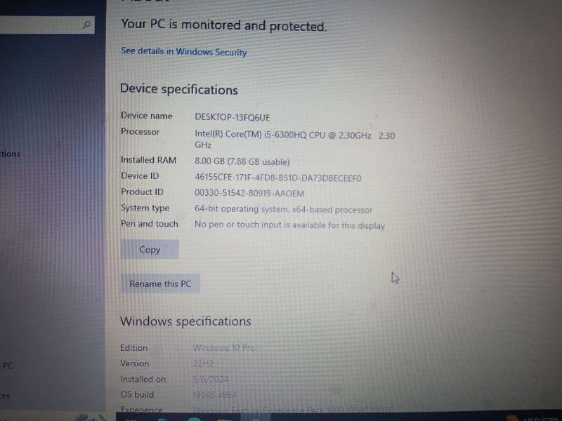 Dell latitude core i5 generation 6, 8-256 ram with SSD for sale 3