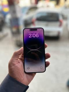 iPhone 14 Pro Max  pta approved 256GB  deep purple colour 0