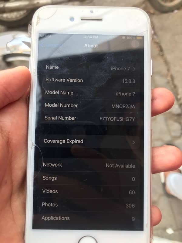 I phone 7 non pta 32 gb battery health 100 all ok 6