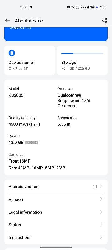 one plus 8t 12 gb ram 256 storage pta approved  best for pubg camera 11