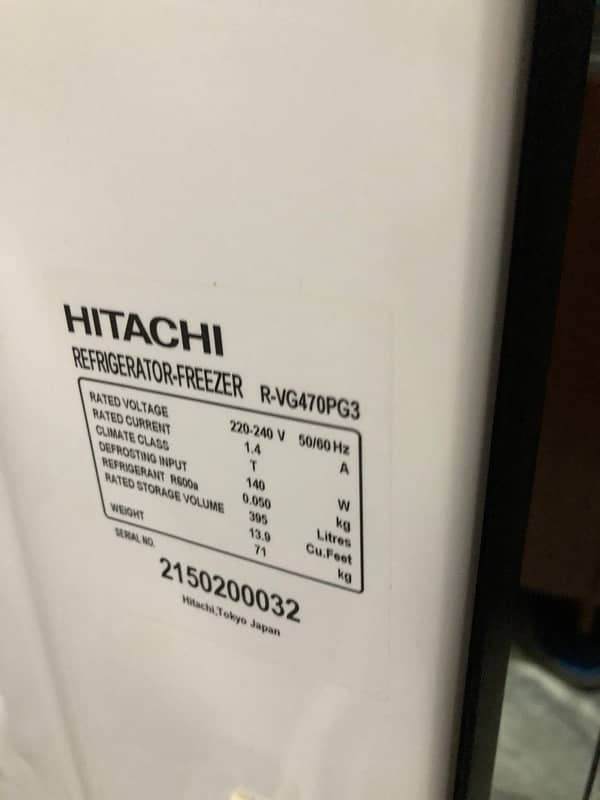 Imported HITACHI Refrigerator (inverter) 6