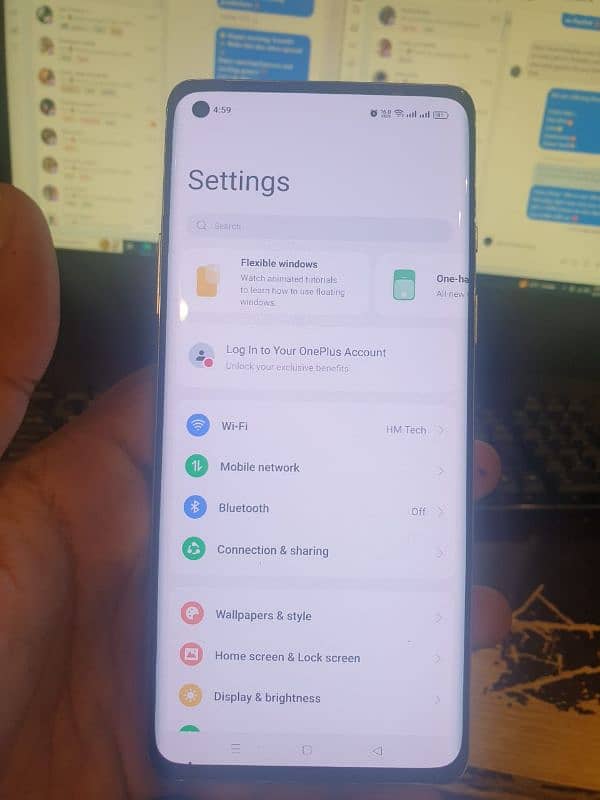 OnePlus 8 (8/128) dual sim Global Exchange with 256GB Android 4