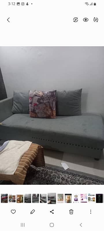 7 seater L shaped sofa reasonable price. used 2