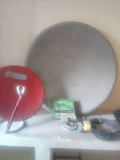 2 dish with 1 receiver for sale