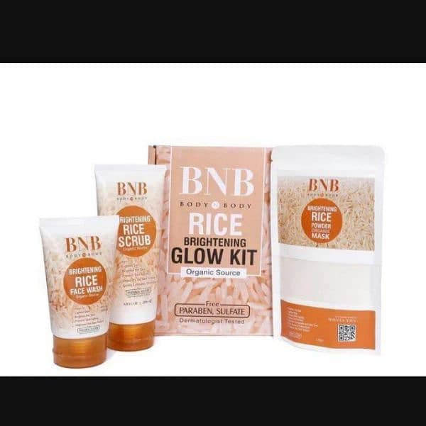 RICE Whitening  and glowing facial kit 2