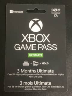 XBOX GAMEPASS 3 MONTHS PC