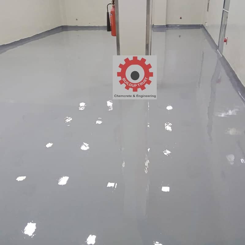 Epoxy flooring / water proofing / ceiling paint work 5