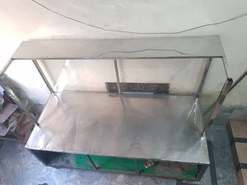 counter for nashta7 feet long total hight 5 table hight 2 width 3 feet 0