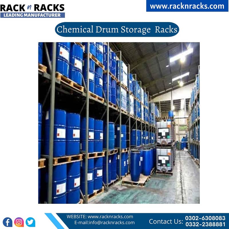 CHEMICAL STORAGE RACK PALLET RACK HEAVY DUTY STORAGE RACK RAW MATERIAL 10