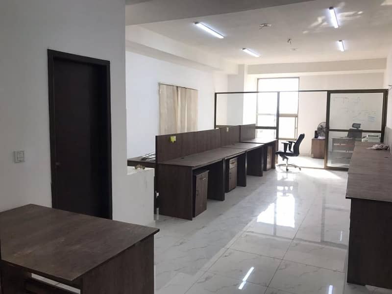 Fully Furnished Area 610 square Feet Brand New Corporation Office Available For Rent in Gulberg 3 Lahore 3