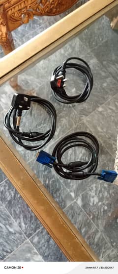 Branded power cables and VGA