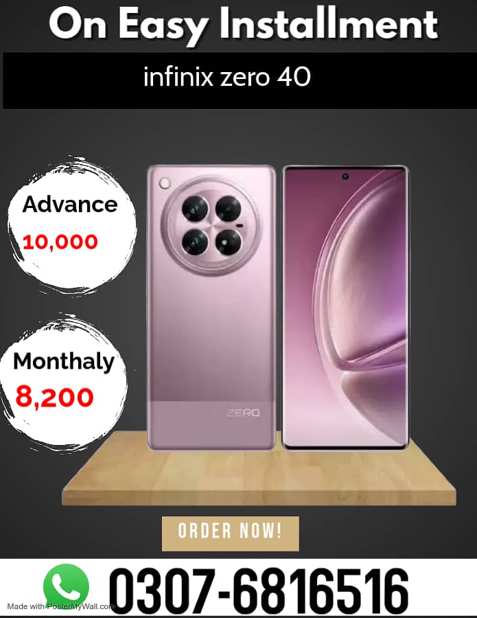 infinix zero 40 on Easy Installment 0