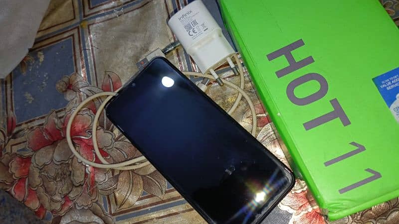 Infinix hot 11 4gb 128gb complete box 1