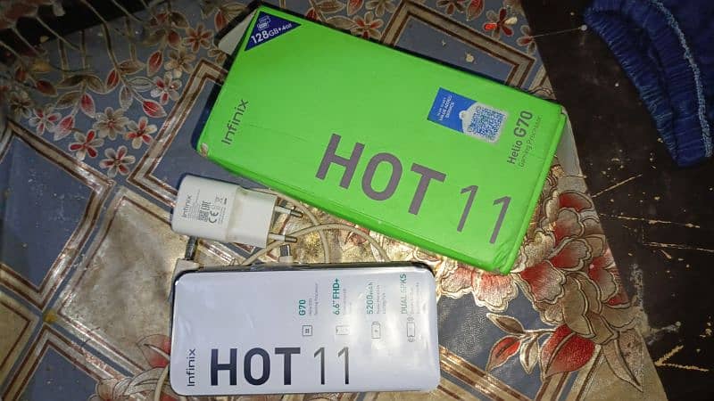 Infinix hot 11 4gb 128gb complete box 2