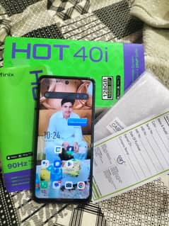 Infinix Hot 40i// 16=128 condition 10+10 New Mobile Sal Chichawatni