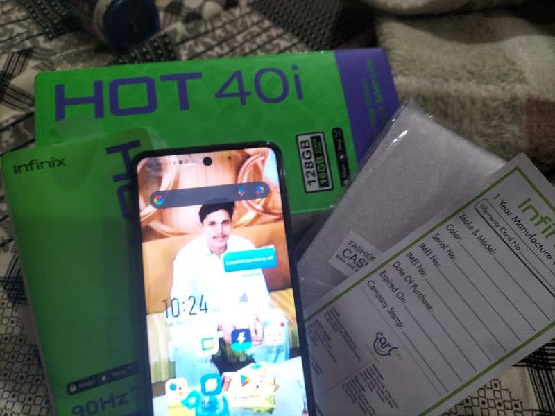 Infinix Hot 40i// 16=128 condition 10+10 New Mobile Sal Chichawatni 1