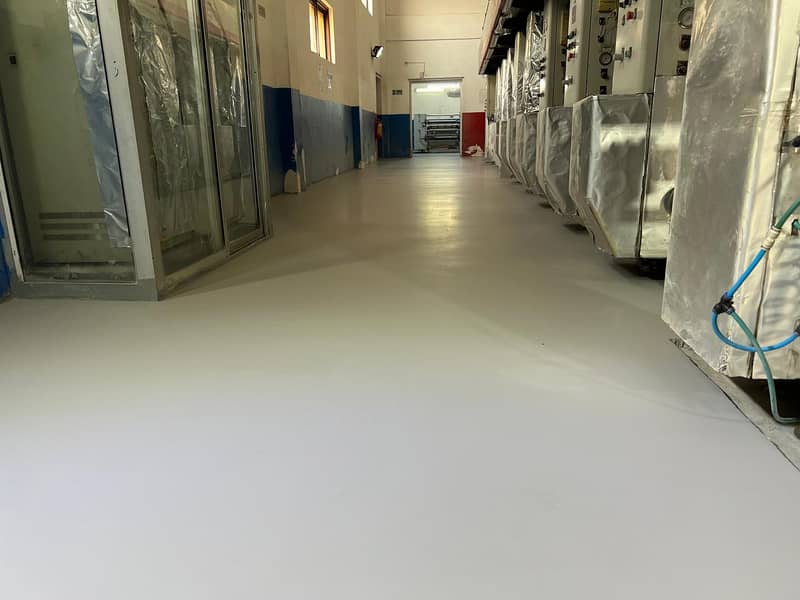 PU  polyurethane flooring|water proofing |ceiling paint work 1