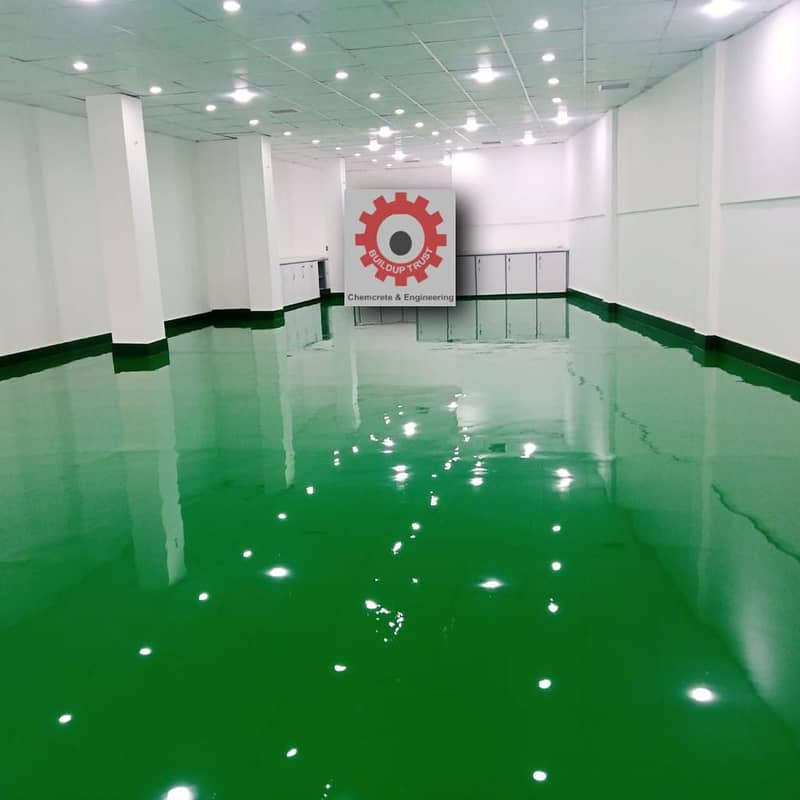 PU  polyurethane flooring|water proofing |ceiling paint work 6