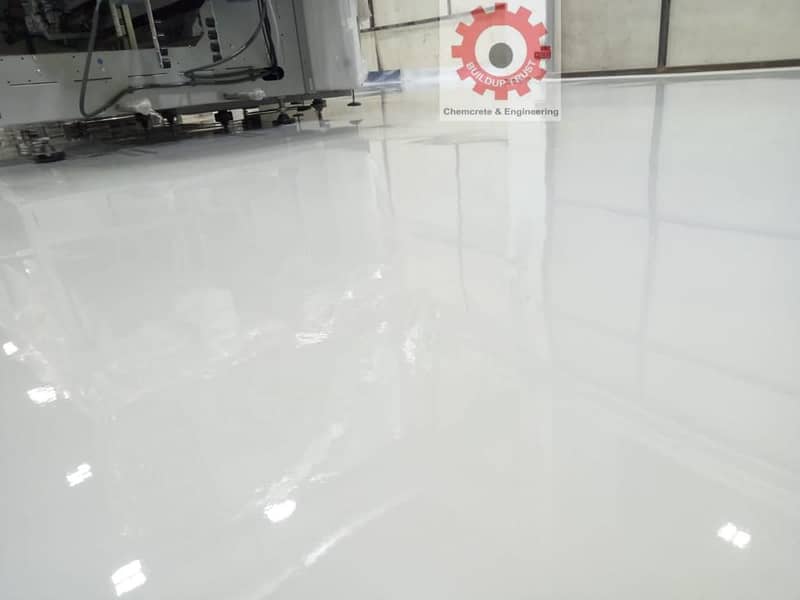 PU  polyurethane flooring|water proofing |ceiling paint work 8