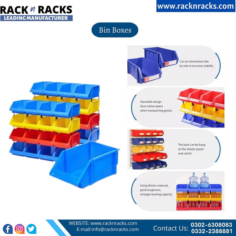 BIN BOXES,PLASTIC BINS RACK|BINS BOX Steel rack 3