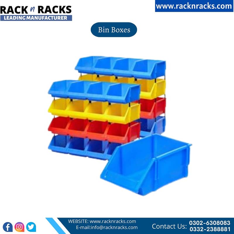 BIN BOXES,PLASTIC BINS RACK|BINS BOX Steel rack 5