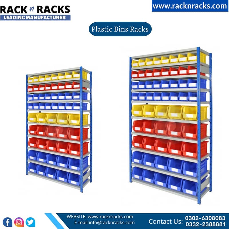 BIN BOXES,PLASTIC BINS RACK|BINS BOX Steel rack 7