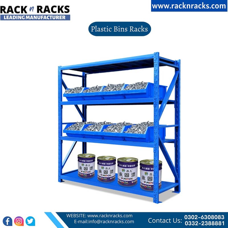 BIN BOXES,PLASTIC BINS RACK|BINS BOX Steel rack 8