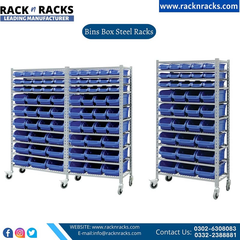 BIN BOXES,PLASTIC BINS RACK|BINS BOX Steel rack 14