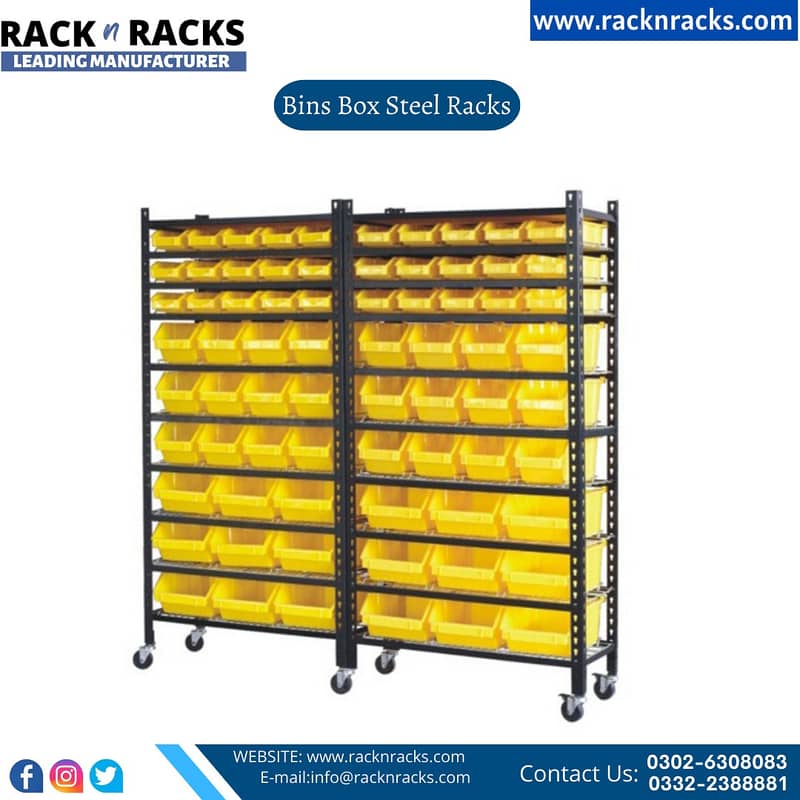 BIN BOXES,PLASTIC BINS RACK|BINS BOX Steel rack 15