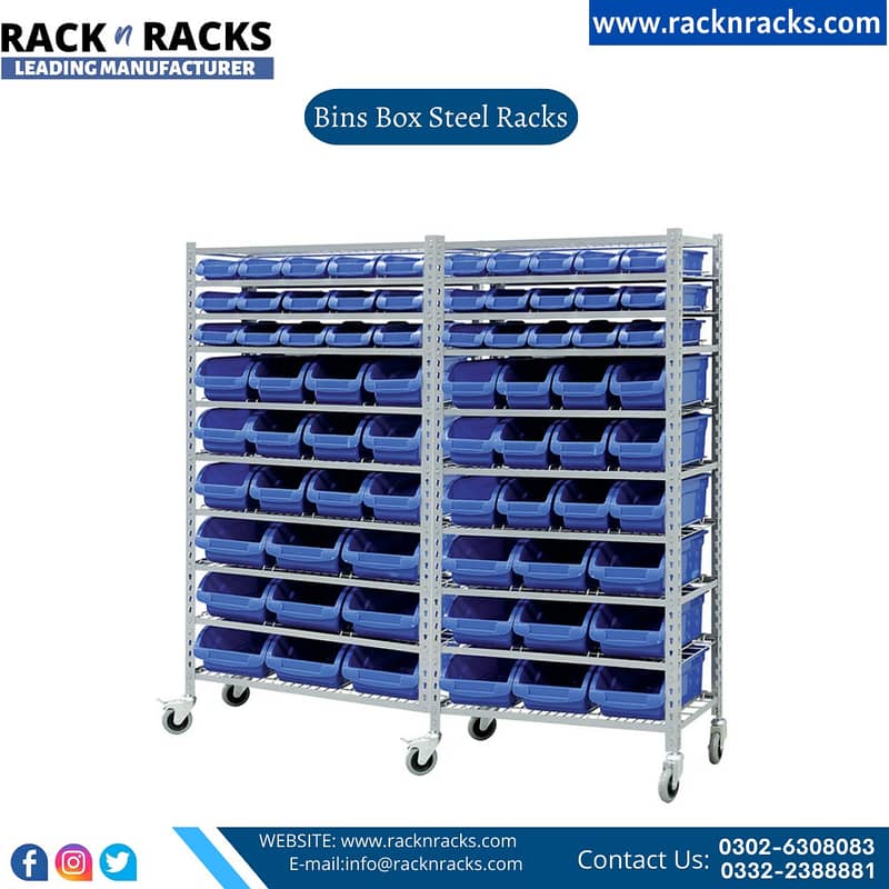 BIN BOXES,PLASTIC BINS RACK|BINS BOX Steel rack 16