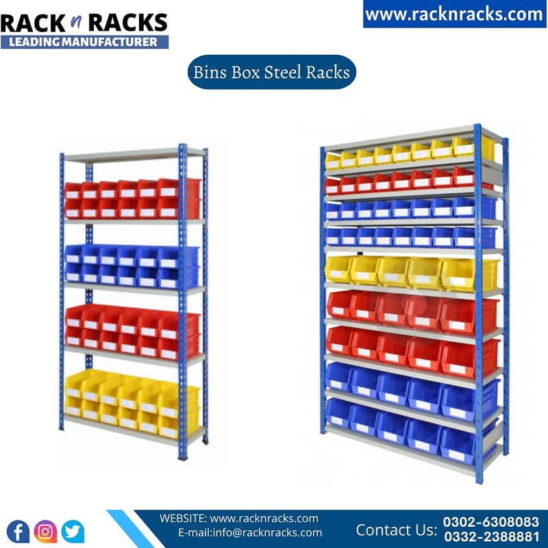 BIN BOXES,PLASTIC BINS RACK|BINS BOX Steel rack 17