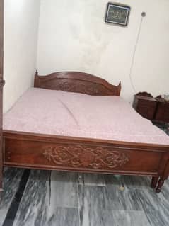 wooden bed