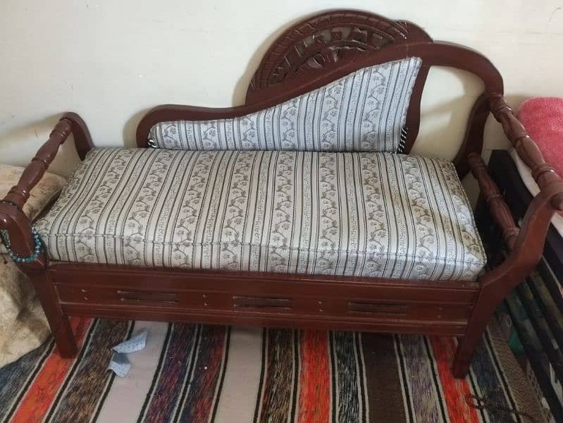 wooden Sofas set with Dewan 0