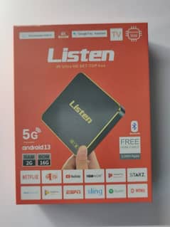 Listen 4K Ultra HD 3D 2G/16G with Latest Android Virsion 13