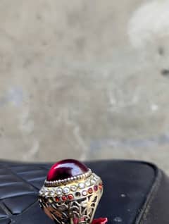 Original RUBY with 12 gram silver ring