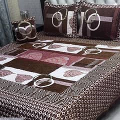 Bed sheet 4 pcs velvet jacquard embroidered bridal set