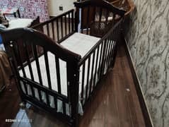 imported wooden baby cot new condition