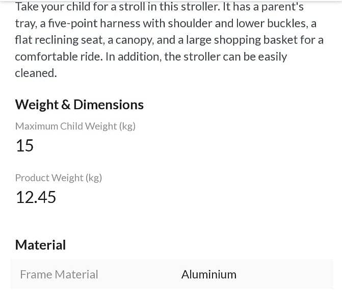 NEW  UAE IMPORTED PRAM STROLLER. 2