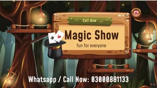 Magician available | Balloons Decoretion | Jumping Castle | Magic show