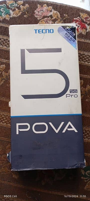 pova 5 pro 5g 8 gb 256 gb 10 months  waranty 3